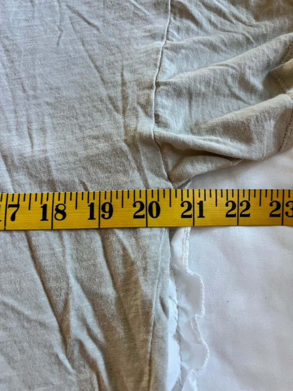 Madewell Size Large Green with Green Ribbed Neckline Short Sleeve Tee - Picture 3 of 5